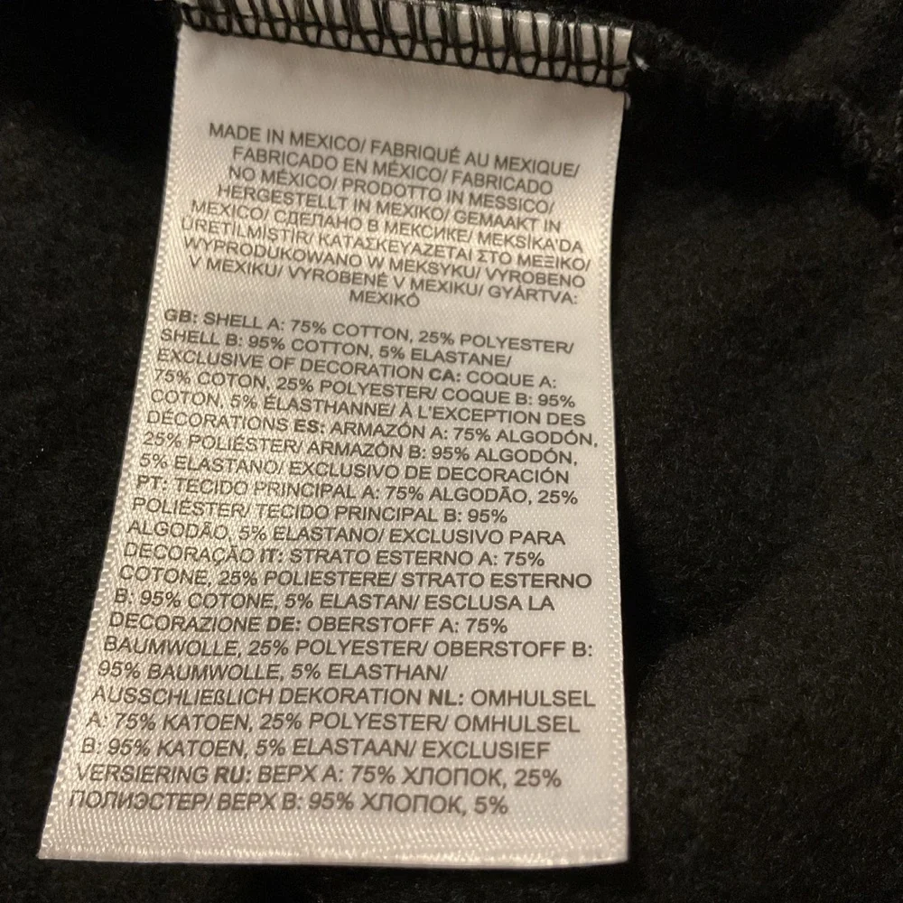 The North Face Girls Fleece Pullover Hoodie Black - Picture 7 of 9